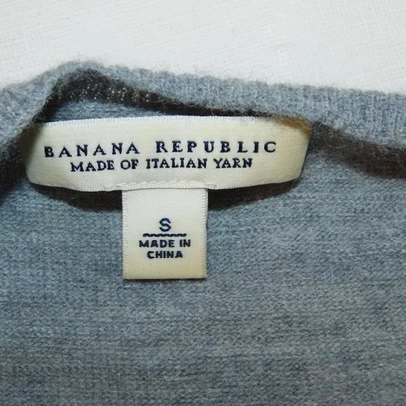 Banana Republic Button Up Sweater Made Of Italian Yarn Wool Alpaca Blend Size S - Picture 11 of 13